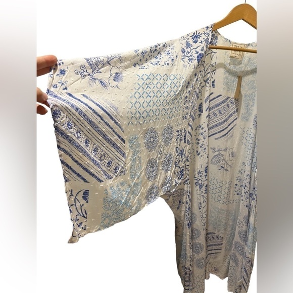 NWT Style Rack Kimono style wrap swimsuit cover up wide sleeve beach pool lounge - Picture 5 of 9